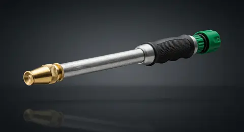Studio product photo of the JetStrike brass-tipped nozzle
